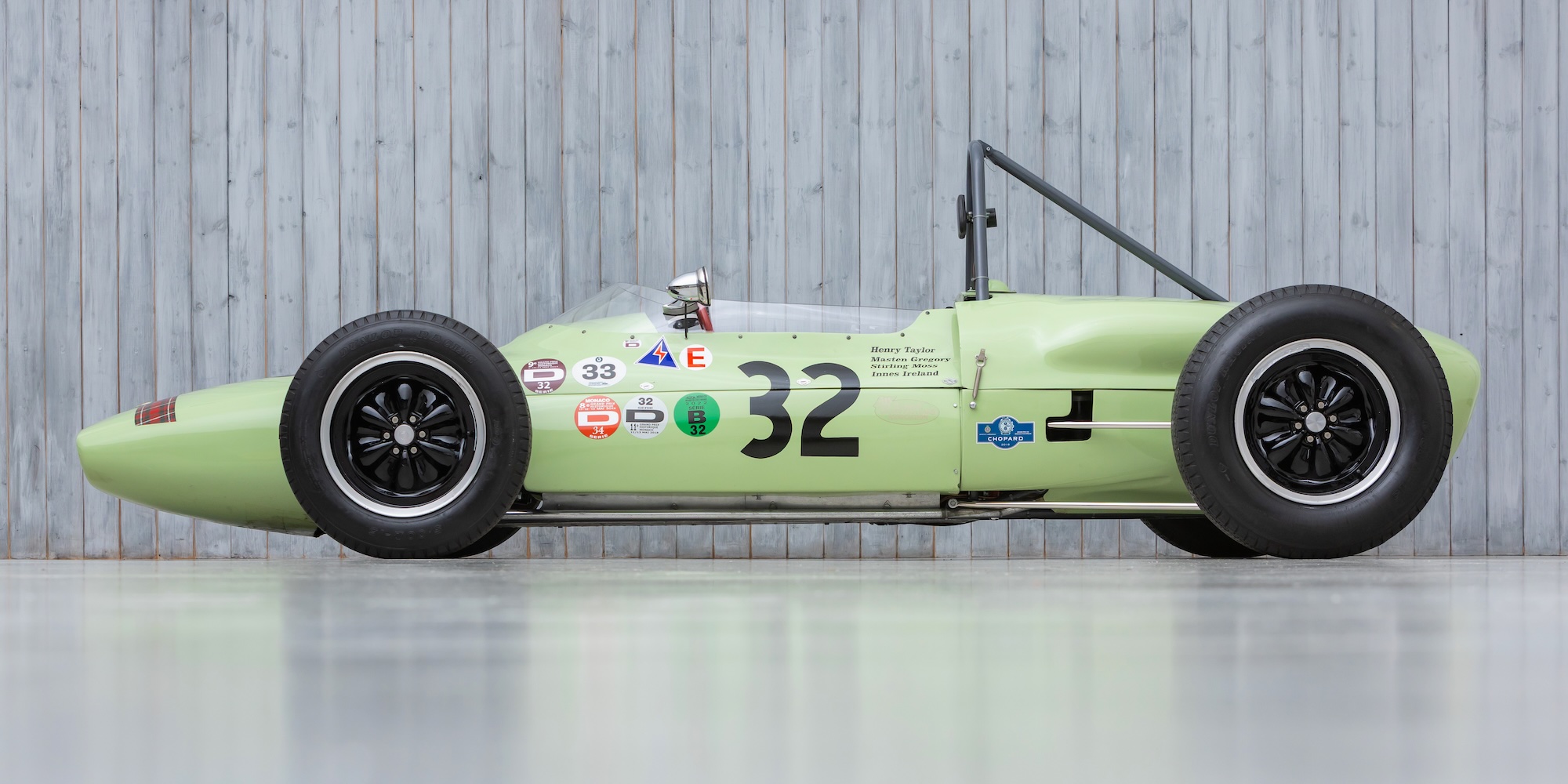 The Ex – Sir Stirling Moss Grand Prix Winning, Innes Ireland, Henry Taylor,  Masten Gregory, Cliff Allison, U.D.T Laystall,  1961 Lotus – Climax 18/21 Formula 1