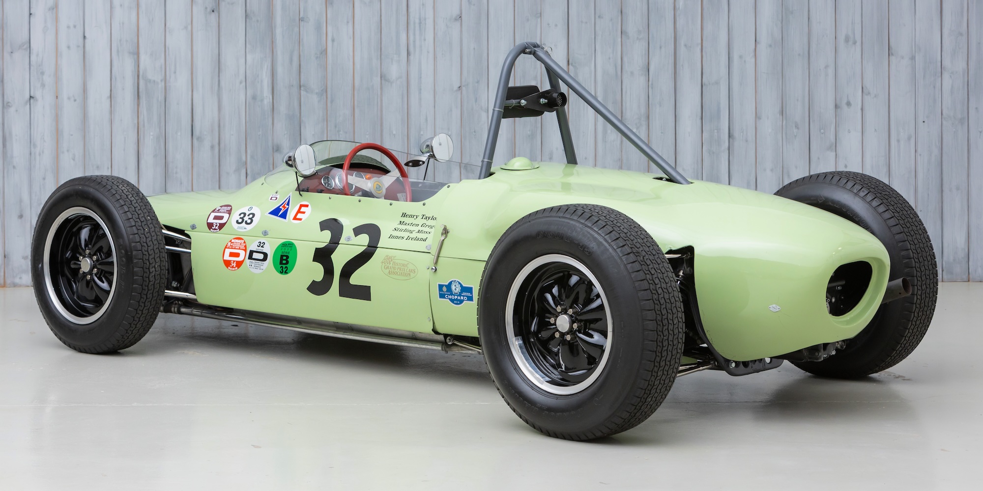 The Ex – Sir Stirling Moss Grand Prix Winning, Innes Ireland, Henry Taylor,  Masten Gregory, Cliff Allison, U.D.T Laystall,  1961 Lotus – Climax 18/21 Formula 1